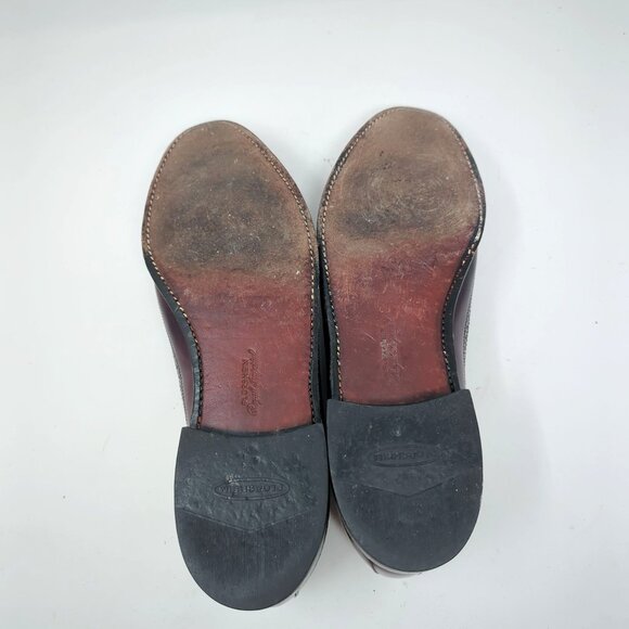 Vintage Florsheim Loafers Shoes 11 Red Tassel Wingtip - Picture 8 of 16